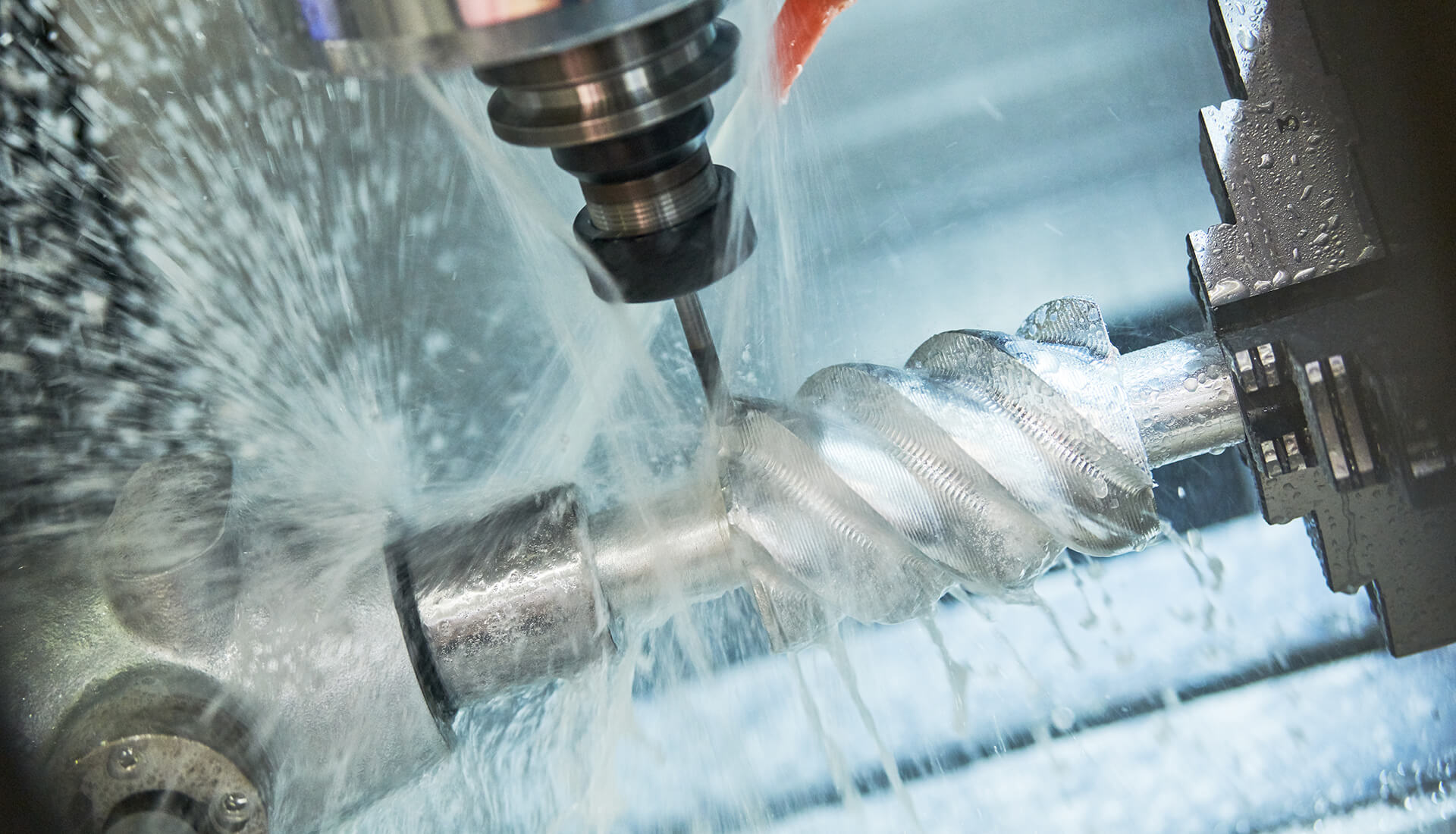 Production floor with CNC machining centers